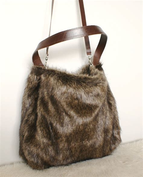 fake powder fur bag|Fake Fur Handbags .